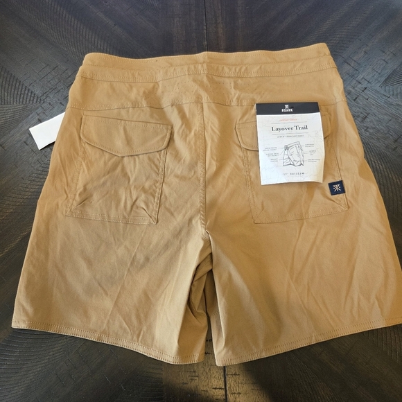 Roark Layover Trail Hybrid Adventure Shorts Tan Size 30- New RS364 Hiking Cargo - Picture 8 of 10
